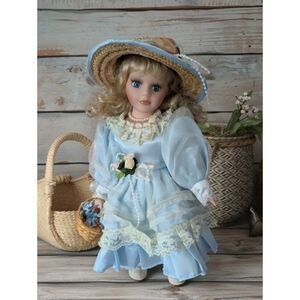 Elegant Porcelain Springtime Doll